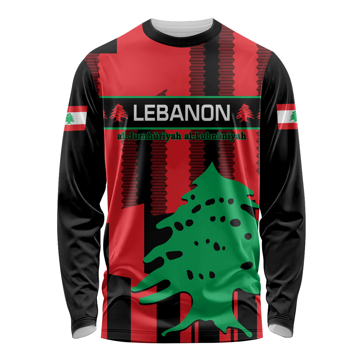 Personalised Lebanon Independence Day Long Sleeve Shirt Lebanese Cedar 80 Years Of Anniversary - Wonder Print Shop