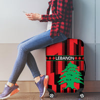 Personalised Lebanon Independence Day Luggage Cover Lebanese Cedar 80 Years Of Anniversary - Wonder Print Shop