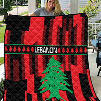 Personalised Lebanon Independence Day Quilt Lebanese Cedar 80 Years Of Anniversary - Wonder Print Shop