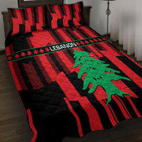 Personalised Lebanon Independence Day Quilt Bed Set Lebanese Cedar 80 Years Of Anniversary - Wonder Print Shop