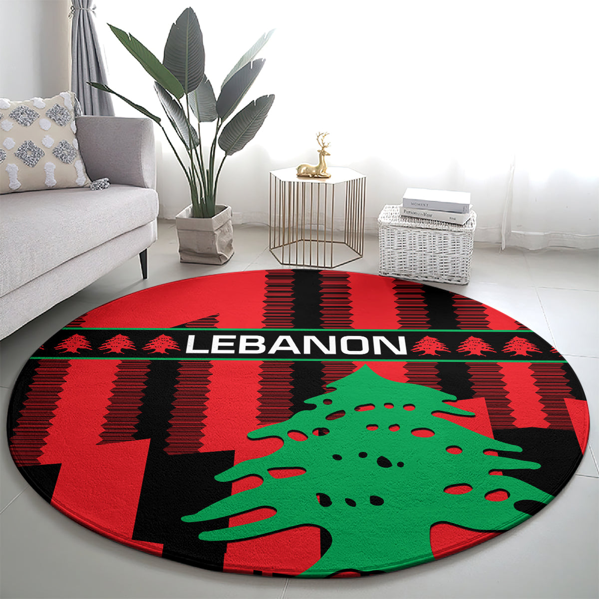 personalised-lebanon-independence-day-round-carpet-lebanese-cedar-80-years-of-anniversary