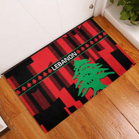 Personalised Lebanon Independence Day Rubber Doormat Lebanese Cedar 80 Years Of Anniversary - Wonder Print Shop