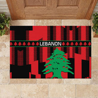 Personalised Lebanon Independence Day Rubber Doormat Lebanese Cedar 80 Years Of Anniversary - Wonder Print Shop