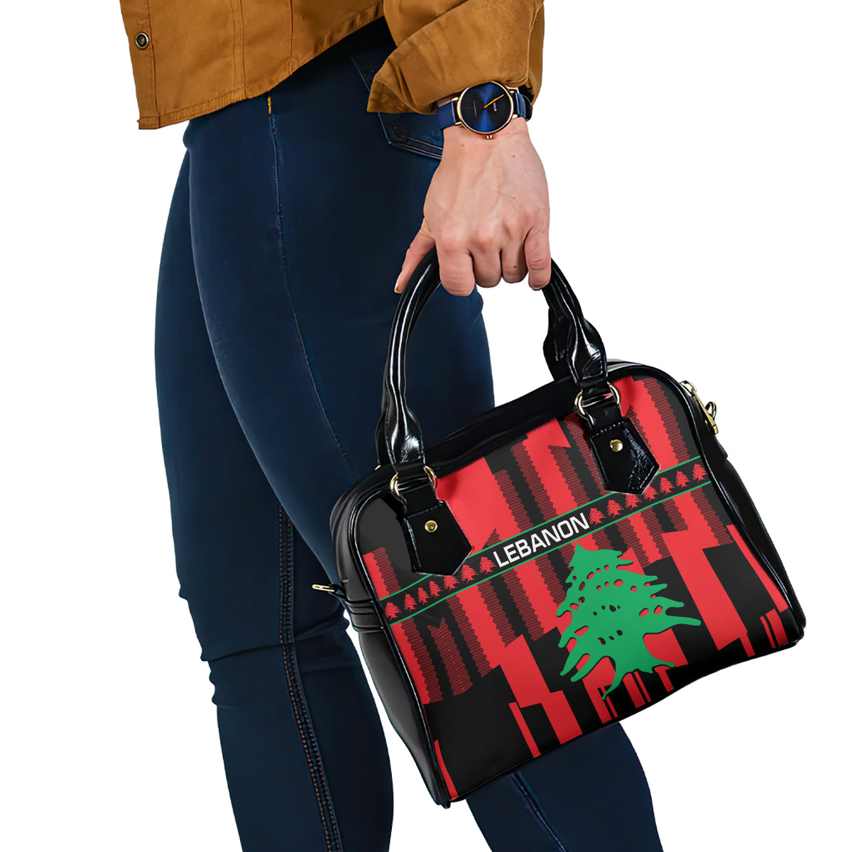 personalised-lebanon-independence-day-shoulder-handbag-lebanese-cedar-80-years-of-anniversary