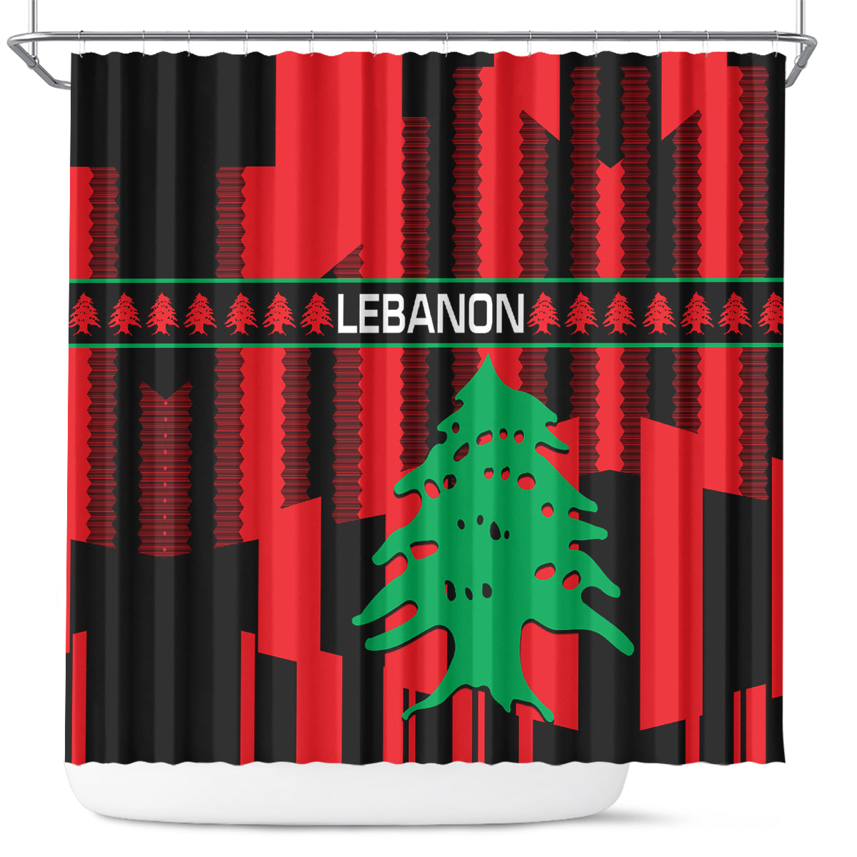 personalised-lebanon-independence-day-shower-curtain-lebanese-cedar-80-years-of-anniversary