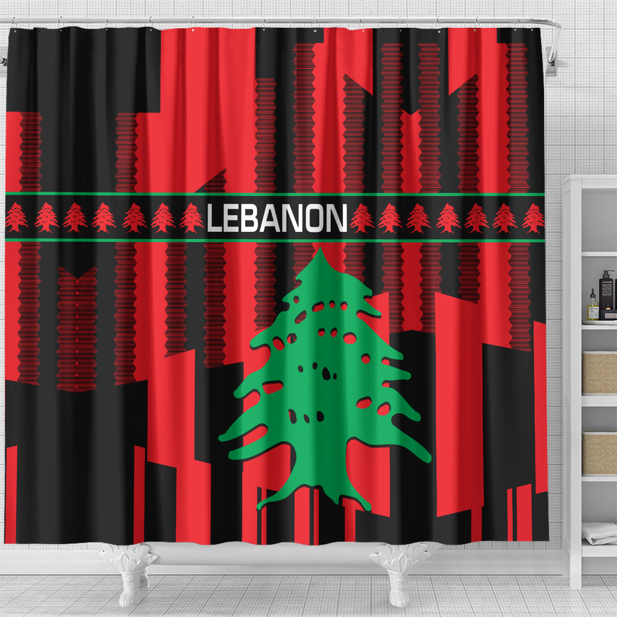 personalised-lebanon-independence-day-shower-curtain-lebanese-cedar-80-years-of-anniversary