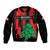 Personalised Lebanon Independence Day Sleeve Zip Bomber Jacket Lebanese Cedar 80 Years Of Anniversary - Wonder Print Shop