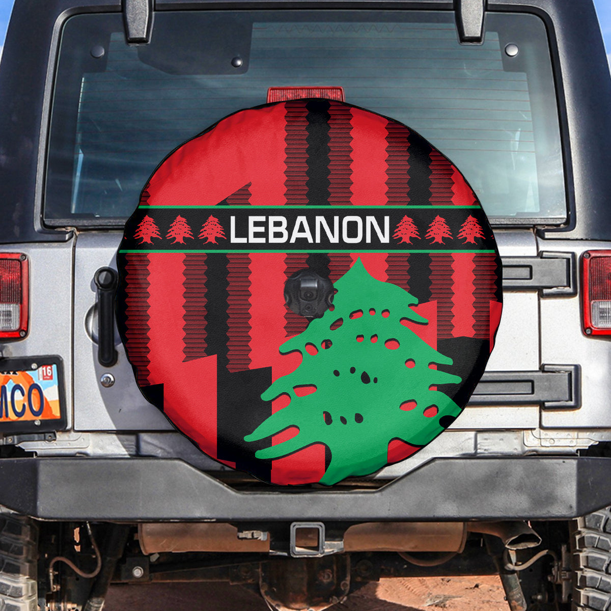 Personalised Lebanon Independence Day Spare Tire Cover Lebanese Cedar 80 Years Of Anniversary - Wonder Print Shop