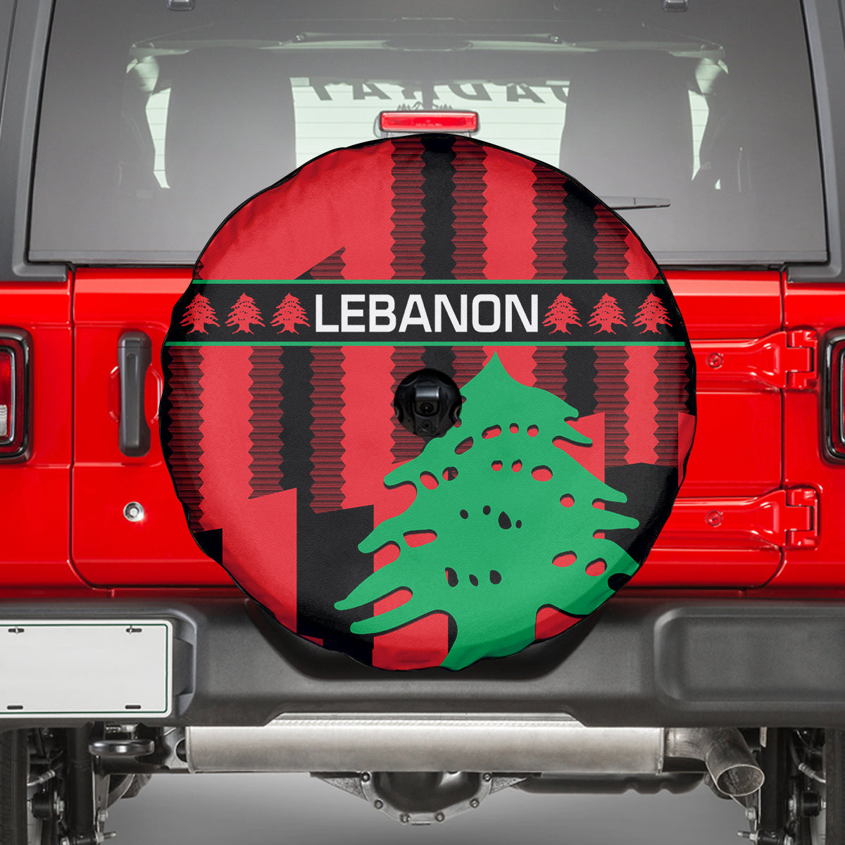 Personalised Lebanon Independence Day Spare Tire Cover Lebanese Cedar 80 Years Of Anniversary - Wonder Print Shop