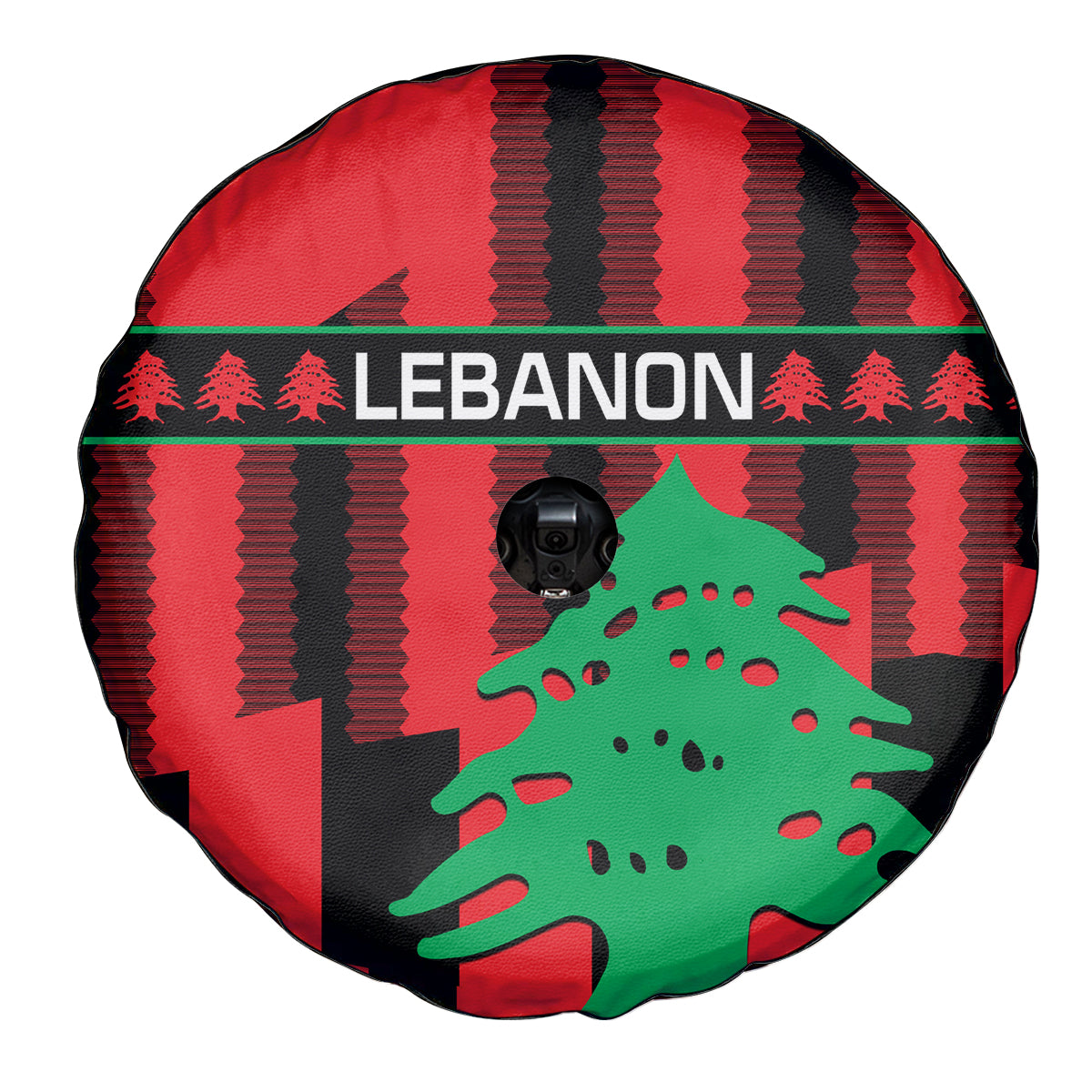 Personalised Lebanon Independence Day Spare Tire Cover Lebanese Cedar 80 Years Of Anniversary - Wonder Print Shop
