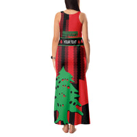 Personalised Lebanon Independence Day Tank Maxi Dress Lebanese Cedar 80 Years Of Anniversary - Wonder Print Shop