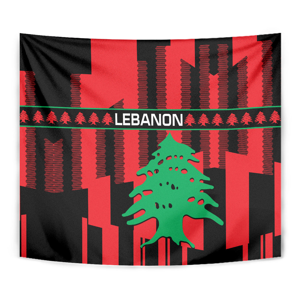 Personalised Lebanon Independence Day Tapestry Lebanese Cedar 80 Years Of Anniversary - Wonder Print Shop