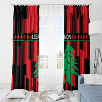 Personalised Lebanon Independence Day Window Curtain Lebanese Cedar 80 Years Of Anniversary - Wonder Print Shop
