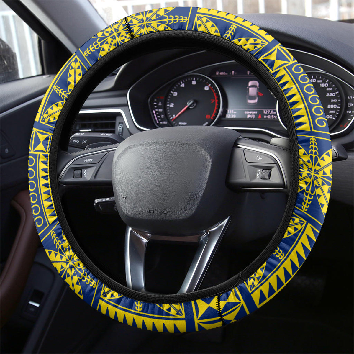 Niue Peniamina Gospel Day Steering Wheel Cover Unique Niean Hiapo - Wonder Print Shop