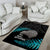 New Zealand Silver Fern Rugby Area Rug Pacific 2023 Kia Haka Kiwis With Maori Ta Moko - Wonder Print Shop