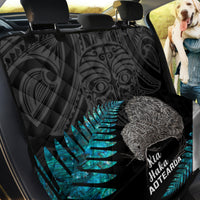 New Zealand Silver Fern Rugby Back Car Seat Cover Pacific 2023 Kia Haka Kiwis With Maori Ta Moko - Wonder Print Shop