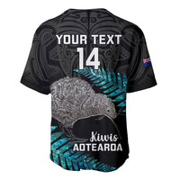 Custom New Zealand Silver Fern Rugby Baseball Jersey Pacific 2023 Kia Haka Kiwis With Maori Ta Moko - Wonder Print Shop