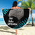 New Zealand Silver Fern Rugby Beach Blanket Pacific 2023 Kia Haka Kiwis With Maori Ta Moko - Wonder Print Shop