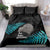 New Zealand Silver Fern Rugby Bedding Set Pacific 2023 Kia Haka Kiwis With Maori Ta Moko - Wonder Print Shop