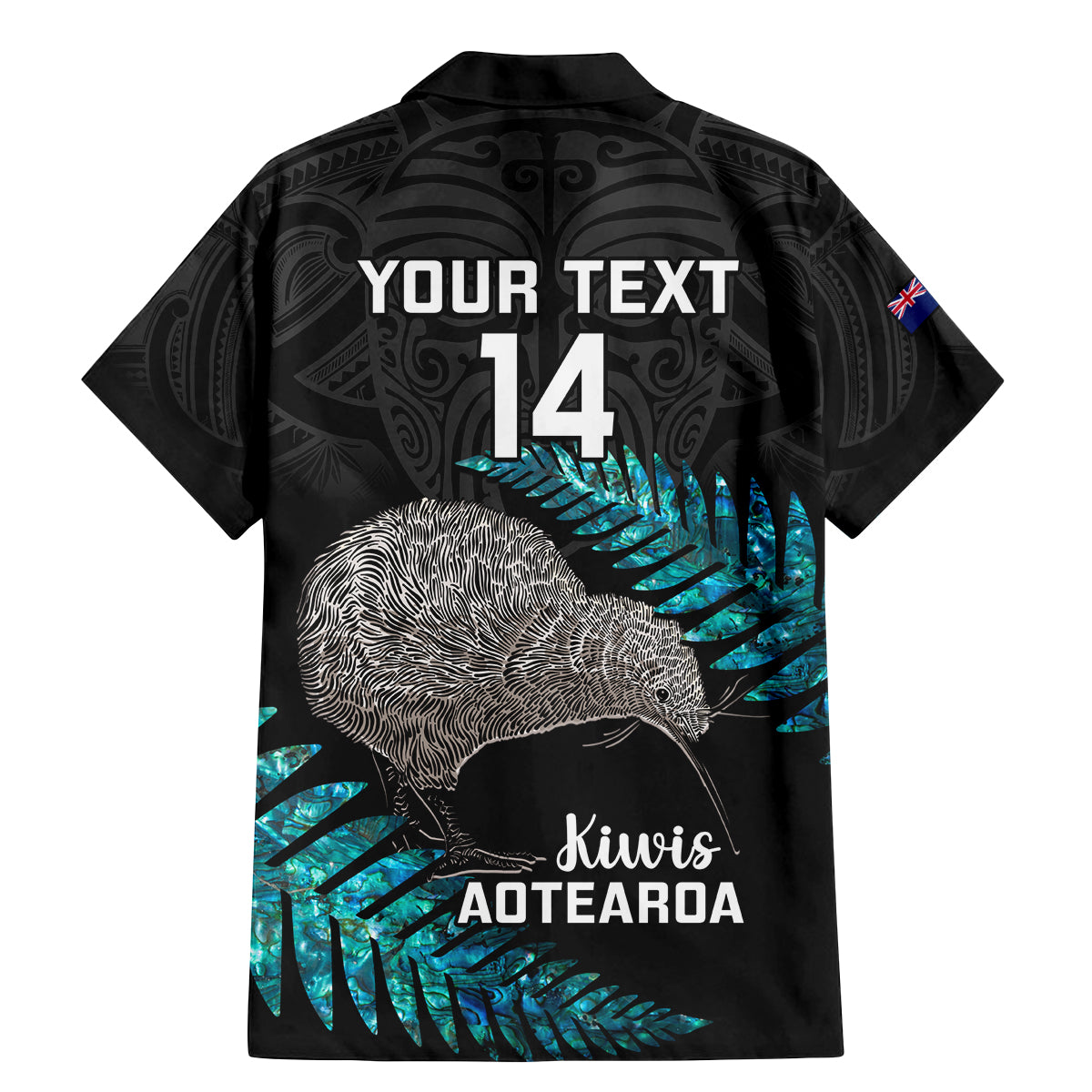 Custom New Zealand Silver Fern Rugby Family Matching Mermaid Dress and Hawaiian Shirt Pacific 2023 Kia Haka Kiwis With Maori Ta Moko - Wonder Print Shop