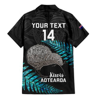 Custom New Zealand Silver Fern Rugby Family Matching Mermaid Dress and Hawaiian Shirt Pacific 2023 Kia Haka Kiwis With Maori Ta Moko - Wonder Print Shop