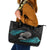New Zealand Silver Fern Rugby Leather Tote Bag Pacific 2023 Kia Haka Kiwis With Maori Ta Moko - Wonder Print Shop