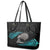 New Zealand Silver Fern Rugby Leather Tote Bag Pacific 2023 Kia Haka Kiwis With Maori Ta Moko - Wonder Print Shop