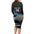 Custom New Zealand Silver Fern Rugby Long Sleeve Bodycon Dress Pacific 2023 Kia Haka Kiwis With Maori Ta Moko - Wonder Print Shop