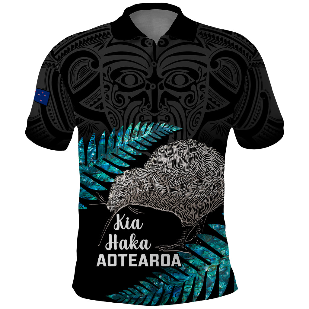 Custom New Zealand Silver Fern Rugby Polo Shirt Pacific 2023 Kia Haka Kiwis With Maori Ta Moko - Wonder Print Shop