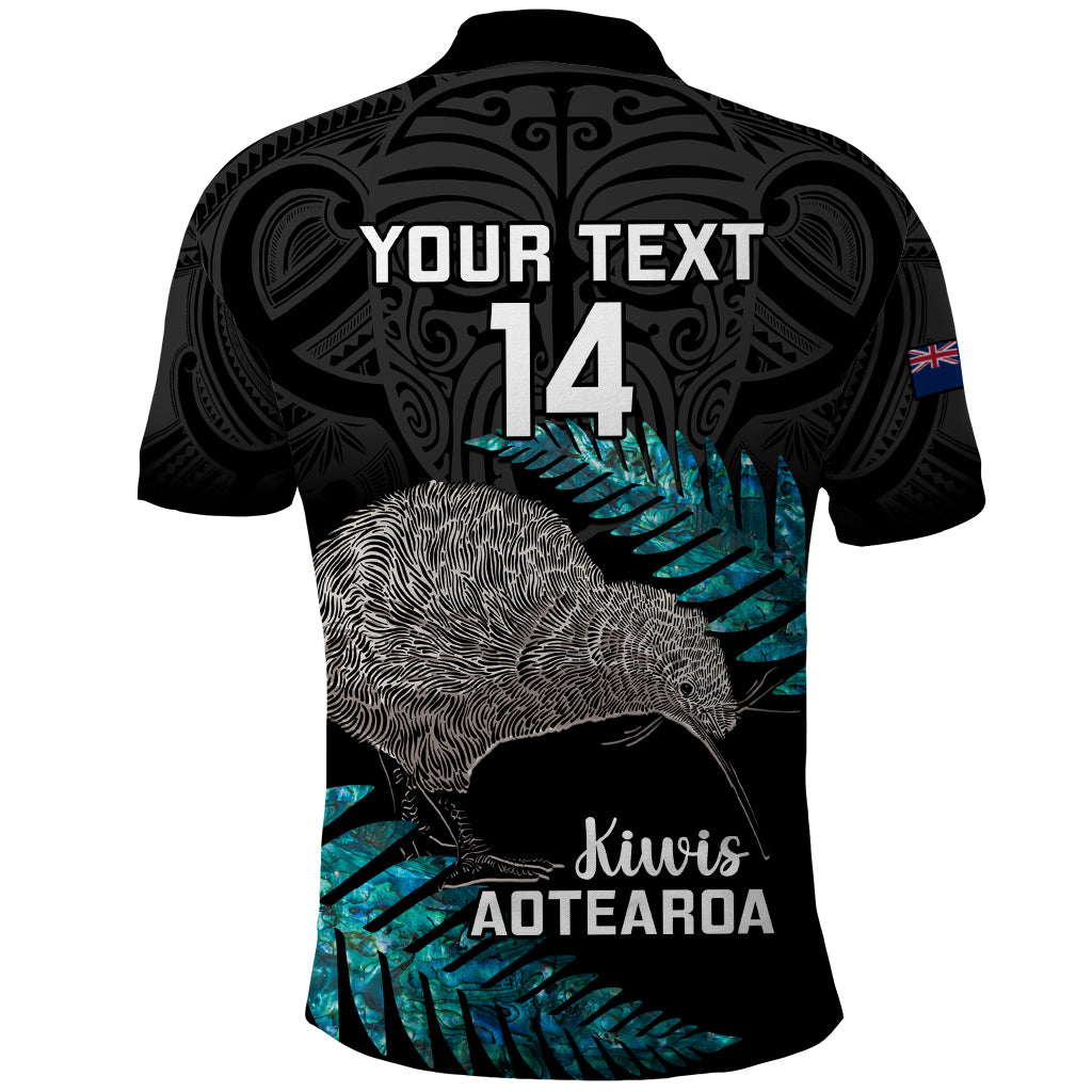 Custom New Zealand Silver Fern Rugby Polo Shirt Pacific 2023 Kia Haka Kiwis With Maori Ta Moko - Wonder Print Shop