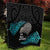 New Zealand Silver Fern Rugby Quilt Pacific 2023 Kia Haka Kiwis With Maori Ta Moko - Wonder Print Shop