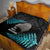 New Zealand Silver Fern Rugby Quilt Pacific 2023 Kia Haka Kiwis With Maori Ta Moko - Wonder Print Shop