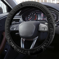 New Zealand Silver Fern Rugby Steering Wheel Cover Pacific 2023 Kia Haka Kiwis With Maori Ta Moko - Wonder Print Shop