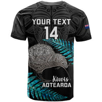 Custom New Zealand Silver Fern Rugby T Shirt Pacific 2023 Kia Haka Kiwis With Maori Ta Moko - Wonder Print Shop