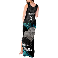 Custom New Zealand Silver Fern Rugby Tank Maxi Dress Pacific 2023 Kia Haka Kiwis With Maori Ta Moko - Wonder Print Shop