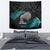 New Zealand Silver Fern Rugby Tapestry Pacific 2023 Kia Haka Kiwis With Maori Ta Moko - Wonder Print Shop