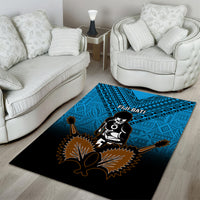 Fiji Tapa Rugby Area Rug Pacific 2023 Go Fijian Bati - Wonder Print Shop
