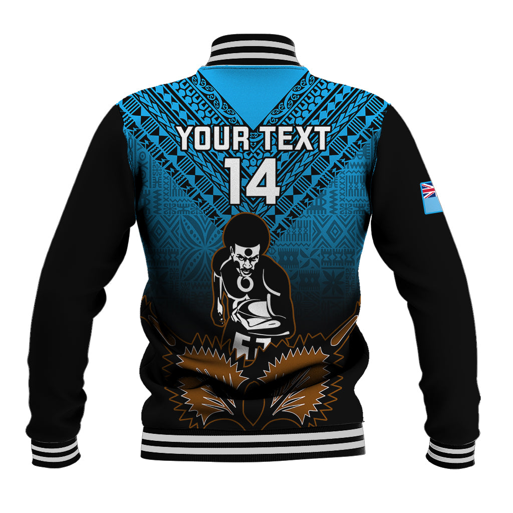 Custom Fiji Tapa Rugby Baseball Jacket Pacific 2023 Go Fijian Bati - Wonder Print Shop