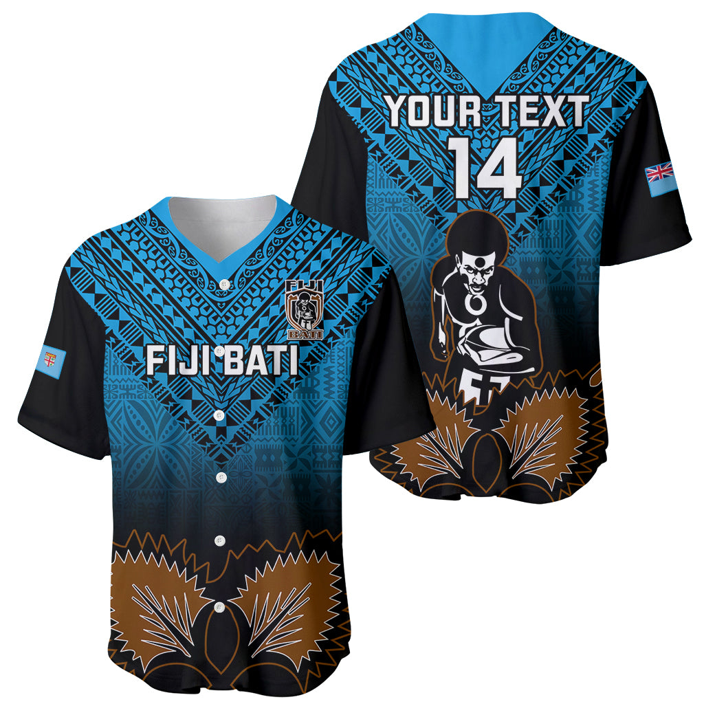 Custom Fiji Tapa Rugby Baseball Jersey Pacific 2023 Go Fijian Bati - Wonder Print Shop