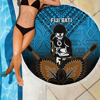 Fiji Tapa Rugby Beach Blanket Pacific 2023 Go Fijian Bati - Wonder Print Shop