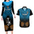 Custom Fiji Tapa Rugby Couples Matching Long Sleeve Bodycon Dress and Hawaiian Shirt Pacific 2023 Go Fijian Bati - Wonder Print Shop