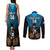 Custom Fiji Tapa Rugby Couples Matching Tank Maxi Dress and Long Sleeve Button Shirts Pacific 2023 Go Fijian Bati - Wonder Print Shop