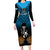 Custom Fiji Tapa Rugby Family Matching Long Sleeve Bodycon Dress and Hawaiian Shirt Pacific 2023 Go Fijian Bati - Wonder Print Shop