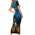 Custom Fiji Tapa Rugby Family Matching Short Sleeve Bodycon Dress and Hawaiian Shirt Pacific 2023 Go Fijian Bati - Wonder Print Shop