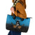 Fiji Tapa Rugby Leather Tote Bag Pacific 2023 Go Fijian Bati - Wonder Print Shop