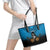 Fiji Tapa Rugby Leather Tote Bag Pacific 2023 Go Fijian Bati - Wonder Print Shop