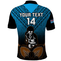 Custom Fiji Tapa Rugby Polo Shirt Pacific 2023 Go Fijian Bati - Wonder Print Shop