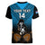 Custom Fiji Tapa Rugby Women V Neck T Shirt Pacific 2023 Go Fijian Bati - Wonder Print Shop