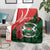 Personalised Burkina Faso Republic Day Blanket Happy 66th Anniversary - Bogolan Pattern