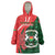 Personalised Burkina Faso Republic Day Wearable Blanket Hoodie Happy 66th Anniversary - Bogolan Pattern - Wonder Print Shop